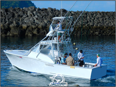 Picture of Fandango leaving the marina