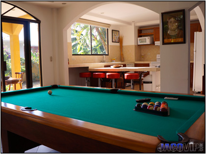 Pool Table Master Living Room in Cielo Azul