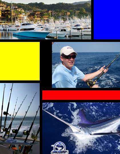 Mondrian style fishing images