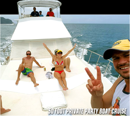 50 Foot Jaco Private Party Boat In Costa Rica