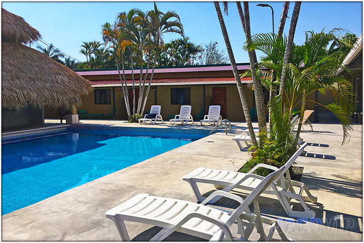 Pool deck area