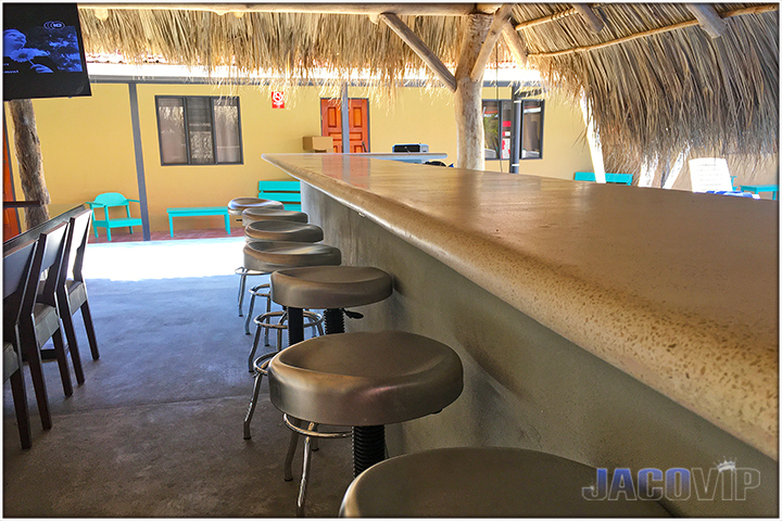 Bar stools and bar at rancho