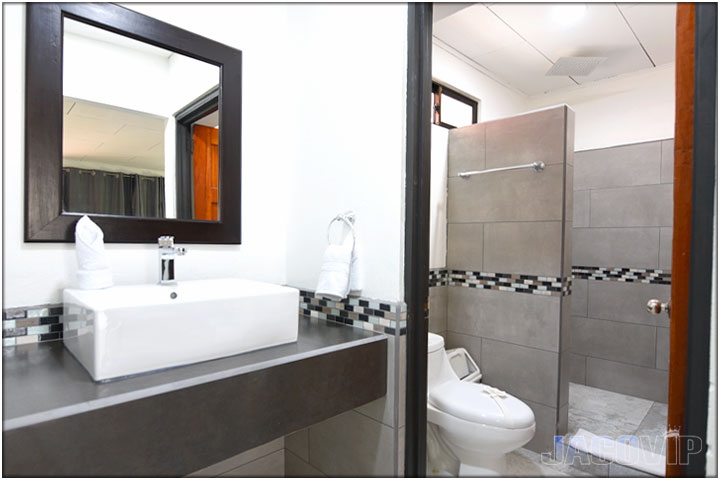 All new bathroom sink, toilet and shower