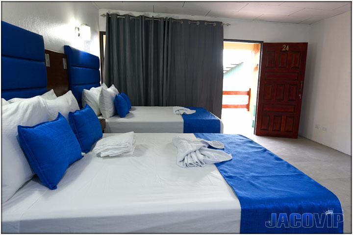 Low angle view of beds ad entrance