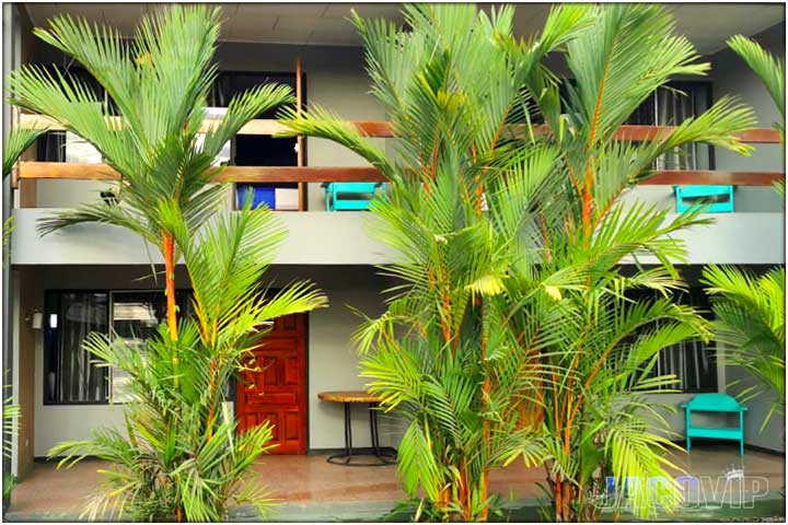 Entrance and balcony to rooms