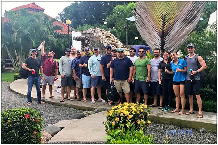 Large bachelor party in Costa Rica