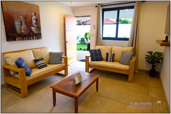Furniture and artwork in living room