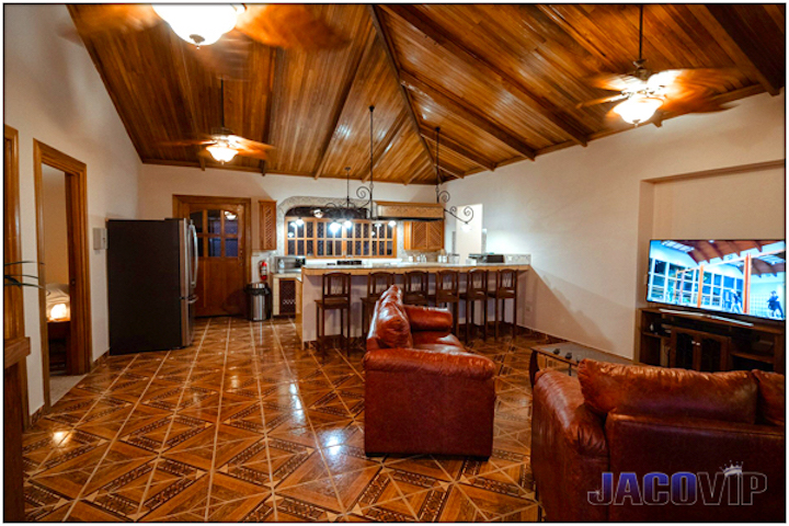 Living room with sofas and TV