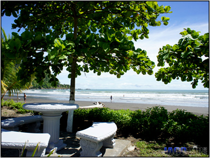 Beachfront sitting area