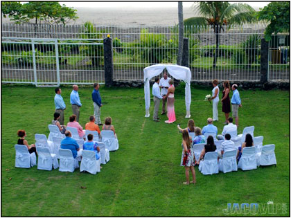 Wedding Party at Casa Blanca on Jaco Beach