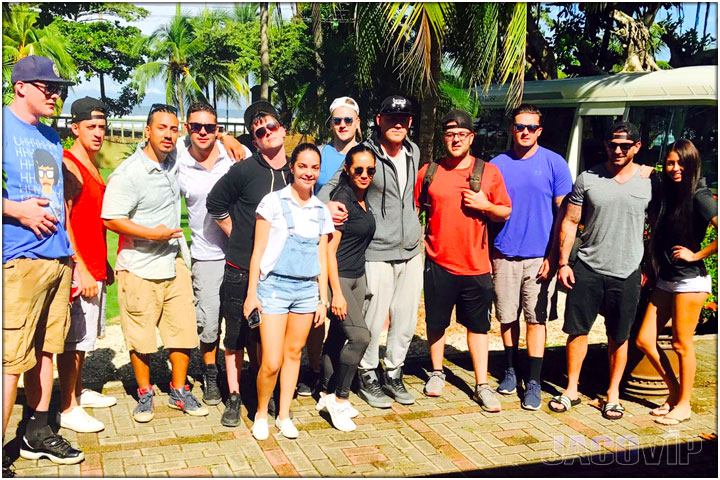 Group at check out