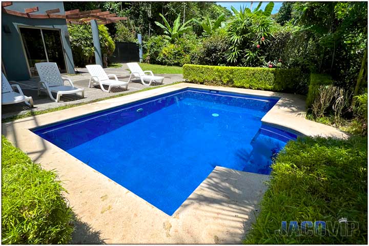 Overhead view of house and Jaco Beach