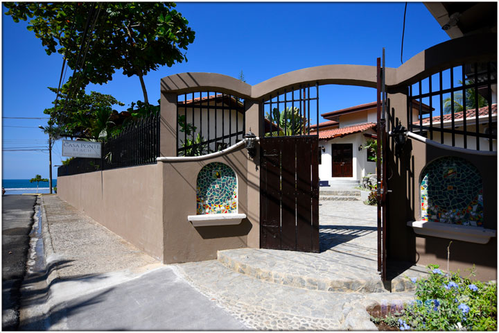 Main entrance to house