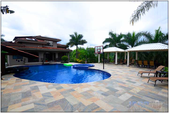 Large deck area and main pool