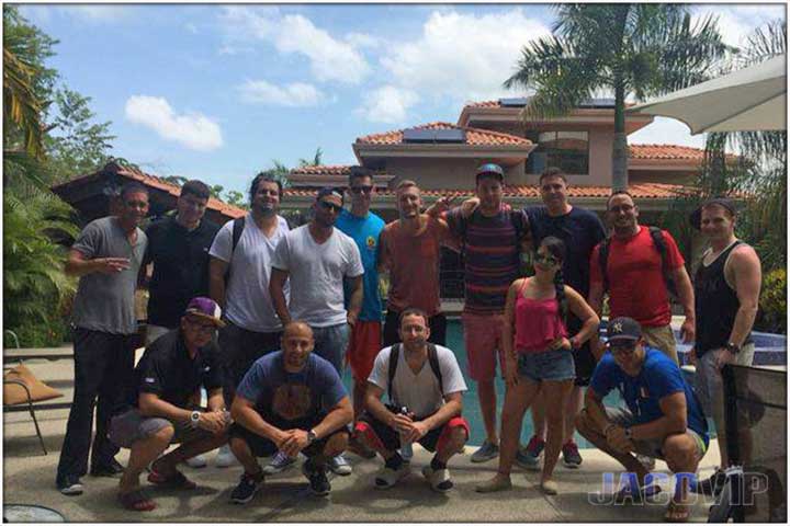 Bachelor Party Group with Concierge at Casa Ponte in Costa Rica