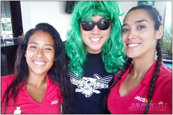 Green Wig and 2 Jaco VIP Concierges