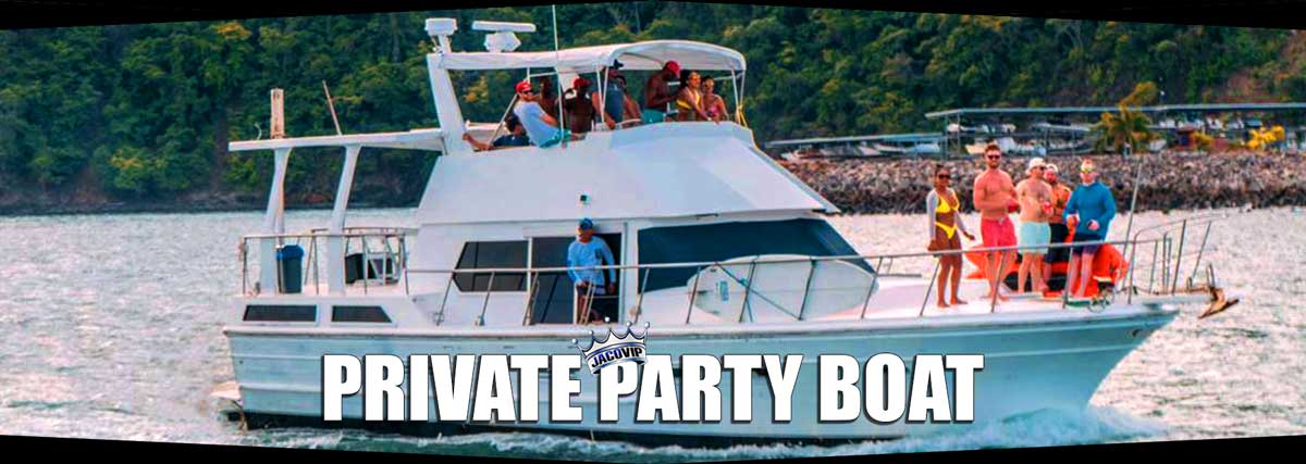 50' Private Party Boat rental in Jaco Beach and Los Sueños Costa Rica