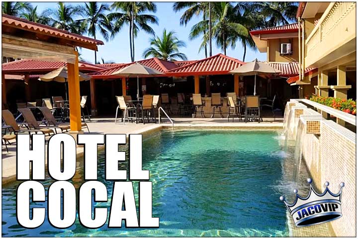 Pool and rancho at Cocal Hotel and Casino in Jaco Costa Rica
