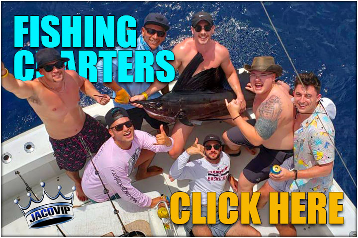Sailfish caught aboard a fishing charter from Los Sueños Marina in Costa Rica