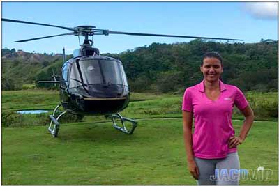 Jaco VIP concierge with helicopter from SJO airport in Costa Rica