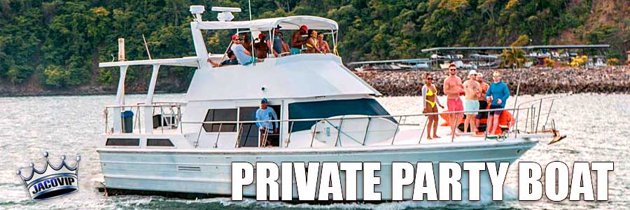 50' Private Party Boat rental in Jaco Beach and Los Sueños Costa Rica