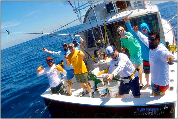 Guys sprot fishing in Costa Rica