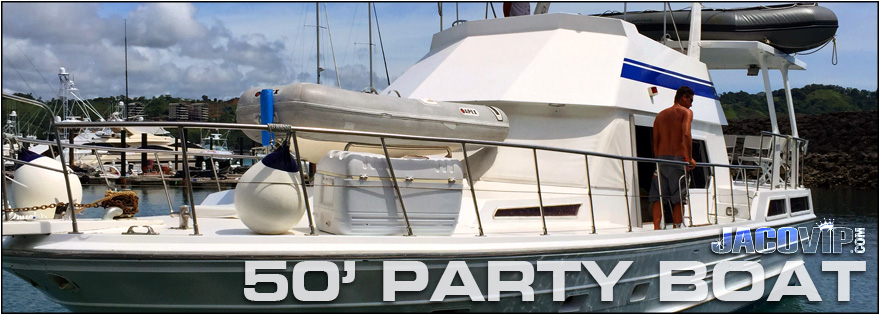 Half Day Private Charter 50 Party Boat Cruise Jaco Herradura