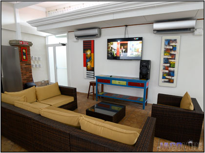 Living room safa and tv