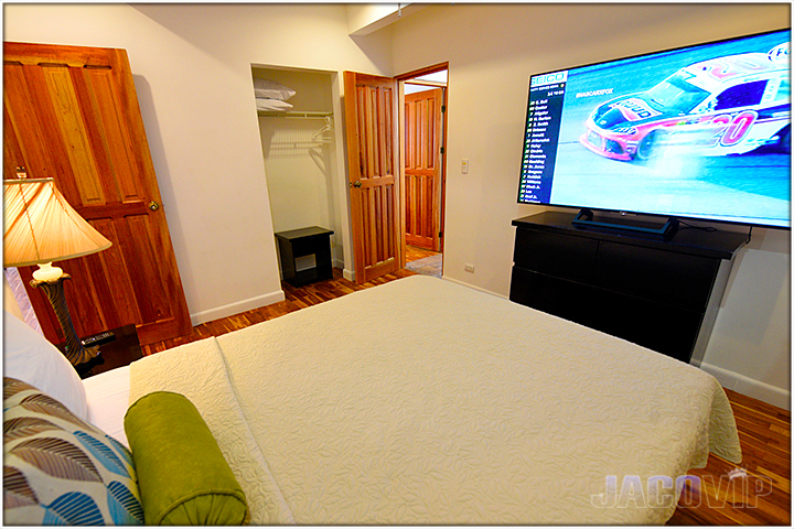 large TV with cable