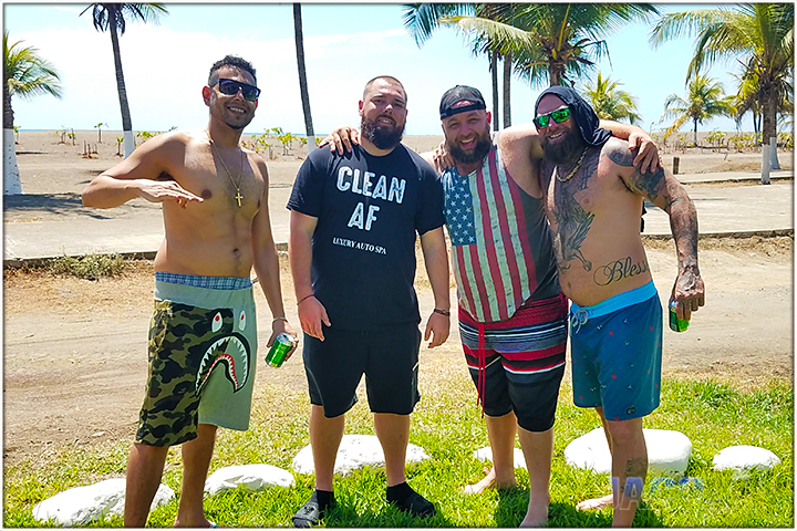 At the beach in Jaco