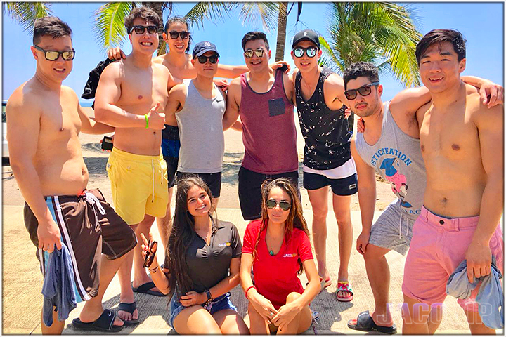 Bachelor Party Group with Concierges at Jaco Beach