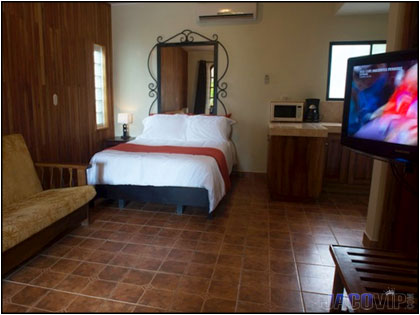 bedroom with seating area