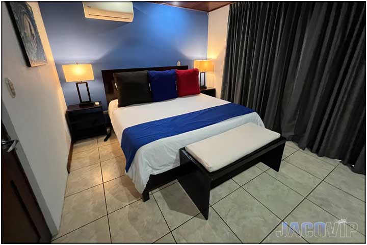 Top floor bedroom with king size bed