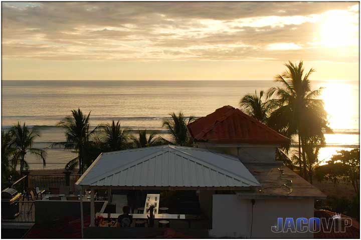 Sunset views from rooftop deck