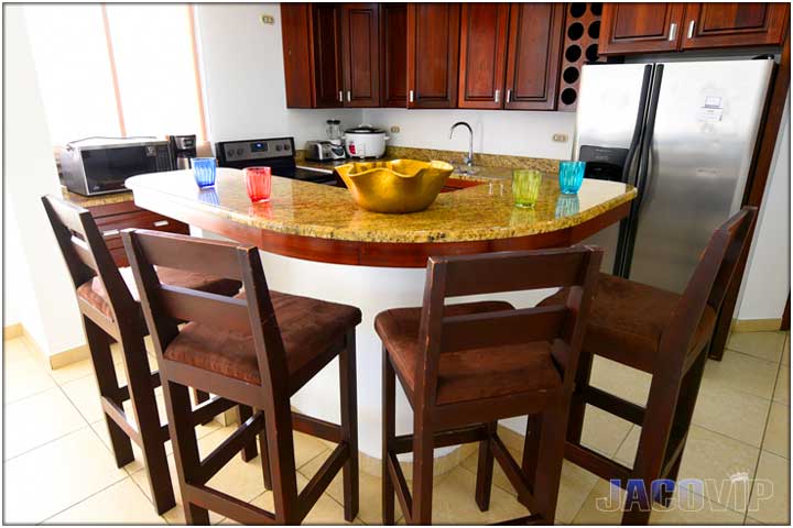bar stools in kitchen