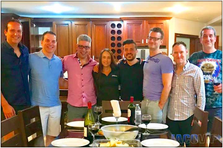 Group with chef and concierge