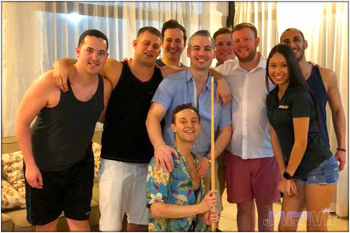 Playing pool with jaco vip concierge