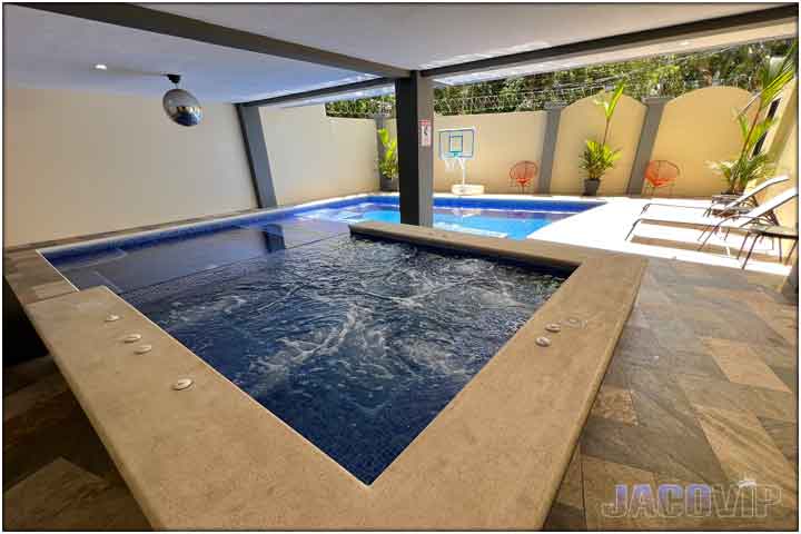 Pool area at Pacific Palms in Jaco