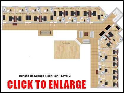 Rancho de Suenos Floor Plans for Second level