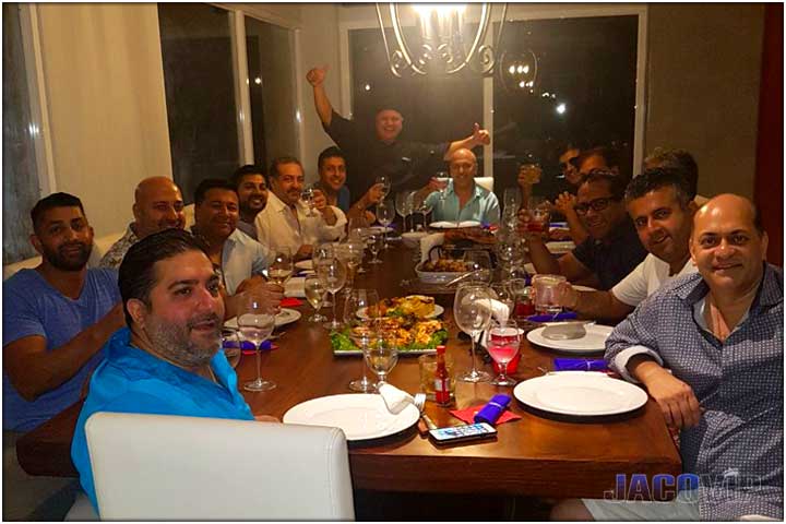 Bachelor party group with Jaco VIP Chef private chef service