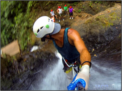 Waterfall Rappeling near Jaco Beach