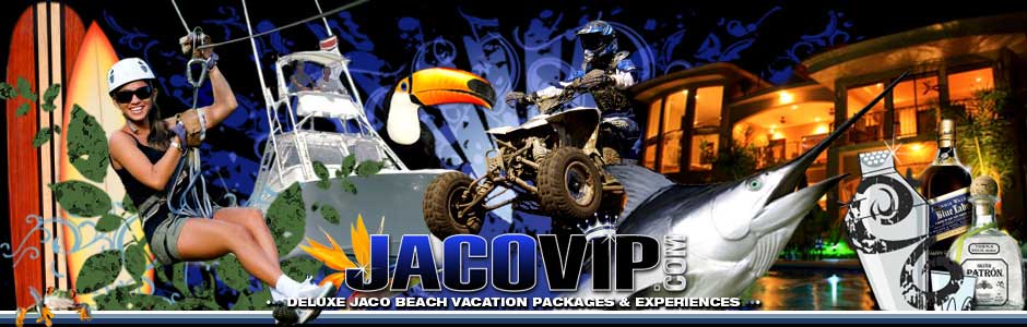 Collage of Jaco Beach Costa Rica vacation package activities