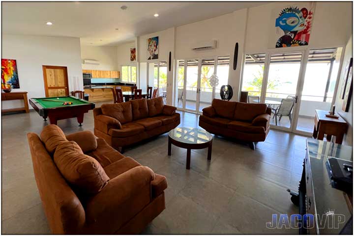 large living room and party area on third floor