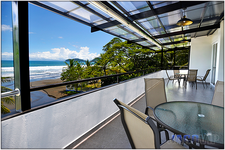 View of Jaco Beach from balcony