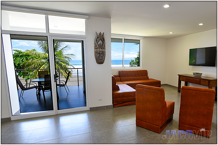 ocean view from balcony sliding doors