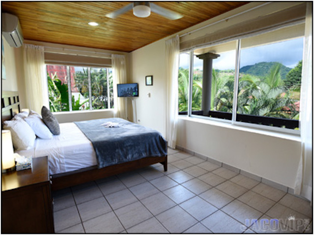 Master bedroom with king size bed