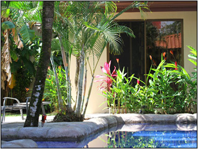 entrance to poolside bedroom