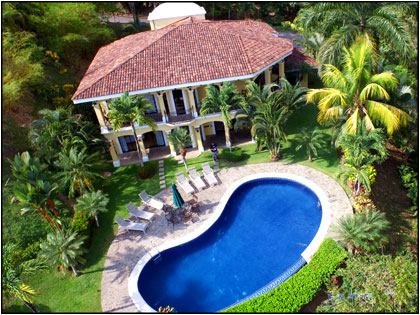 Aerial view of Villa Tequila Patron in Los Sueños Resort