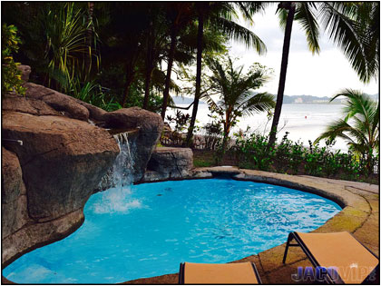 Beach Front Pool with Waterfall