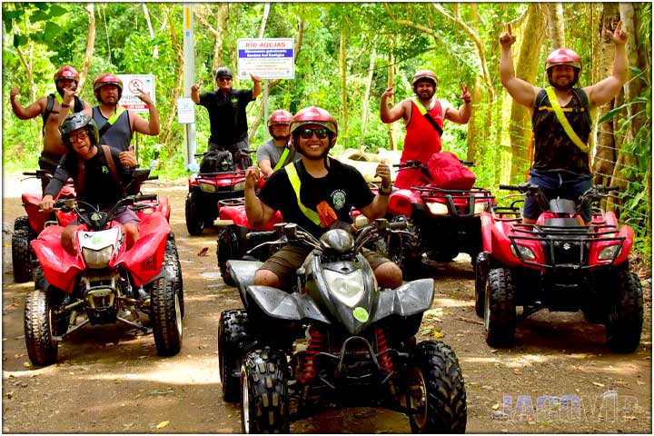 Costa Rica bachelor party gorup on ATV tour